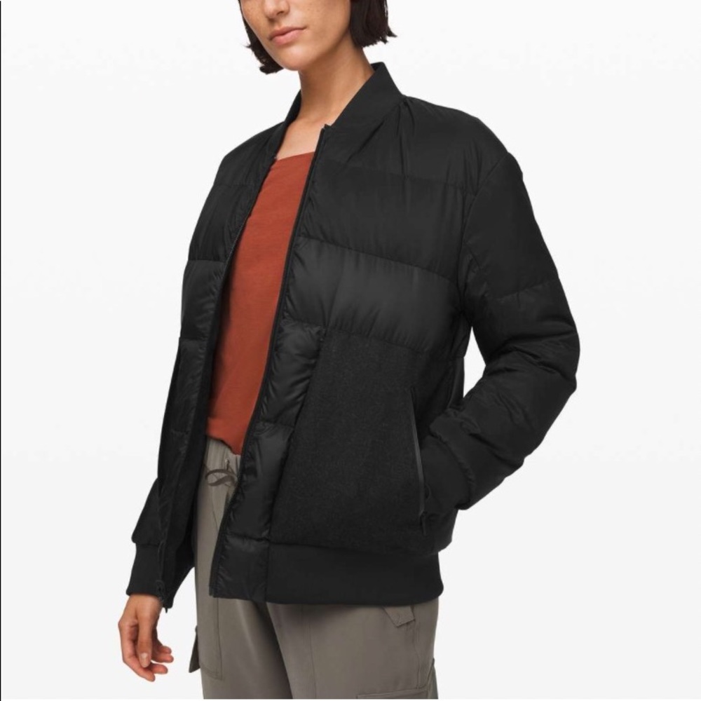 LuluLemon Roam Far Wool Bomber, Size 4